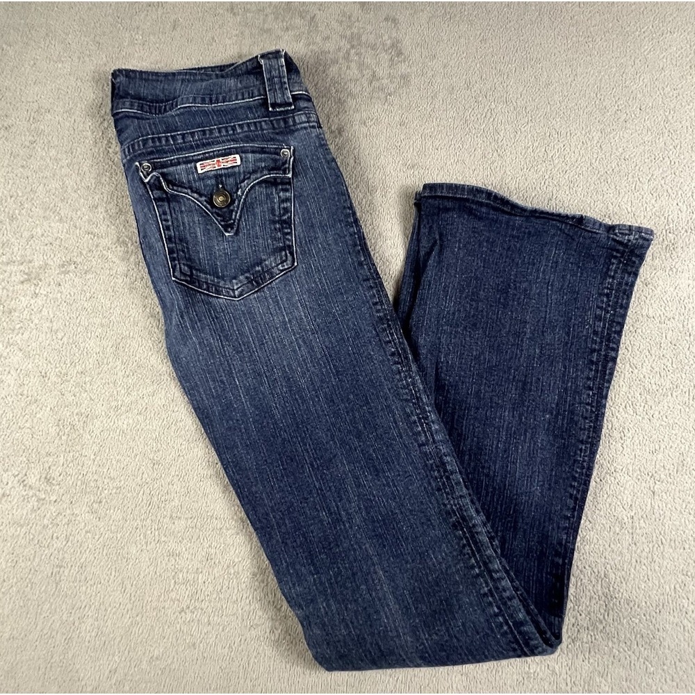 Hudson Jeans Womens 30 Low Rise Bootcut Flare Dark Wash Y2K Indie Sleaze